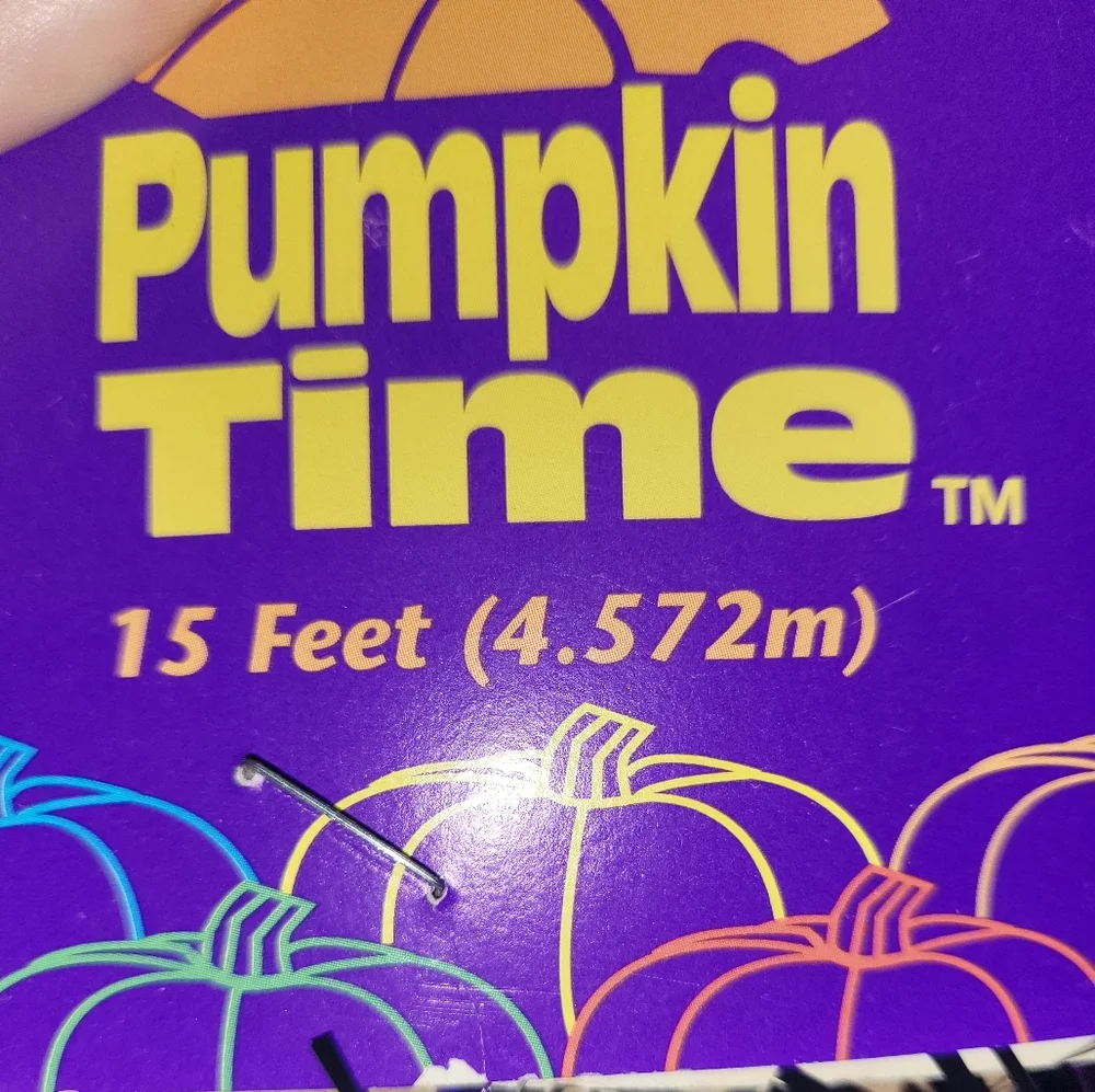 Vintage Pumpkin Time Halloween garland